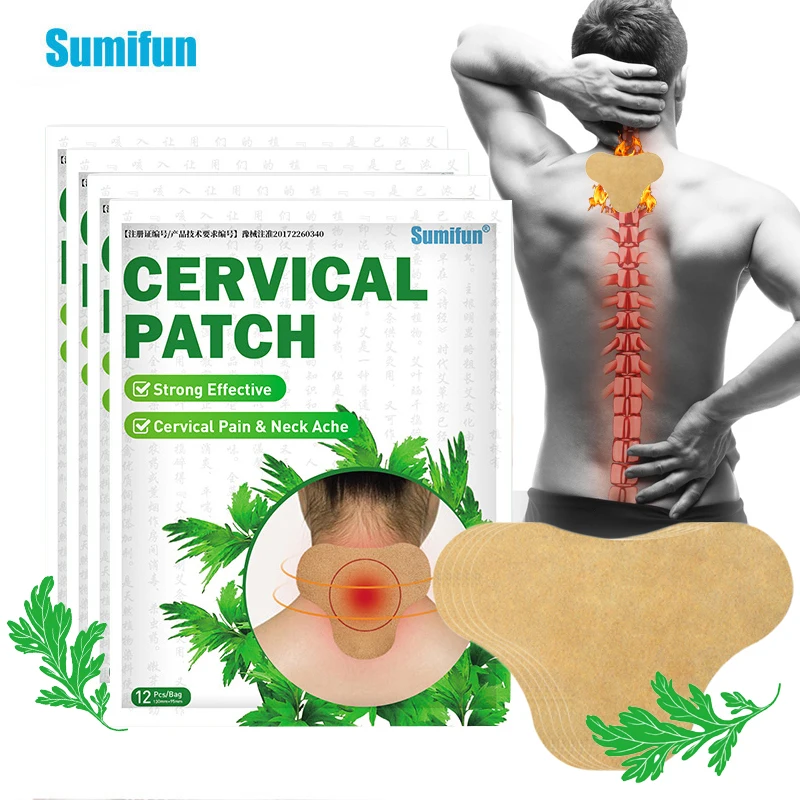 

12/24/36Pcs Sumifun Wormwood Neck Patch Cervical Muscle Joint Sore Plaster Rheumatoid Arthritis Pain Relief Plaster Dropshipping