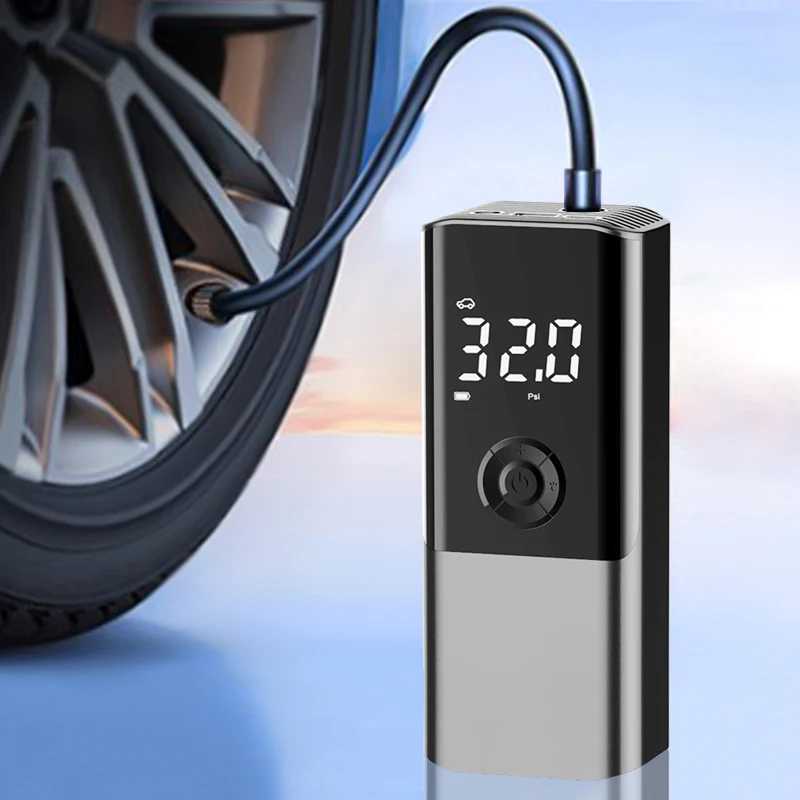 Elektrische Luftpumpe Pumpe Tragbare Mini Wireless Smart Digital Air  Kompressor Reifendruck Erkennung Für Auto Fahrrad Motorrad Bälle -  AliExpress