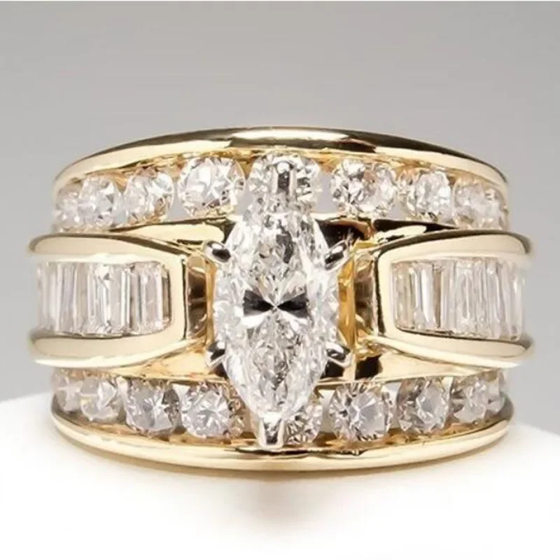 18K Multi Gold Ring for Women Natural 1 Carat Diamond with Diamond Jewelry Anillos De Bizuteria Anillos Mujer Gemstone Rings Box gold rings gemstone ring