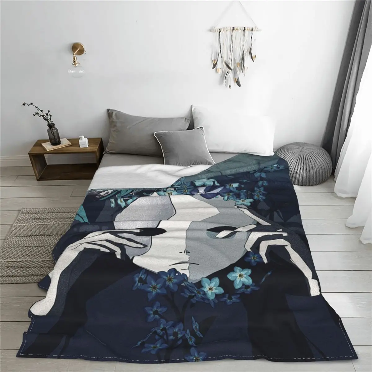 Sally Face Game Knitted Blanket Flannel Soft Throw Blankets for Car Sofa Couch Bedroom Quilt