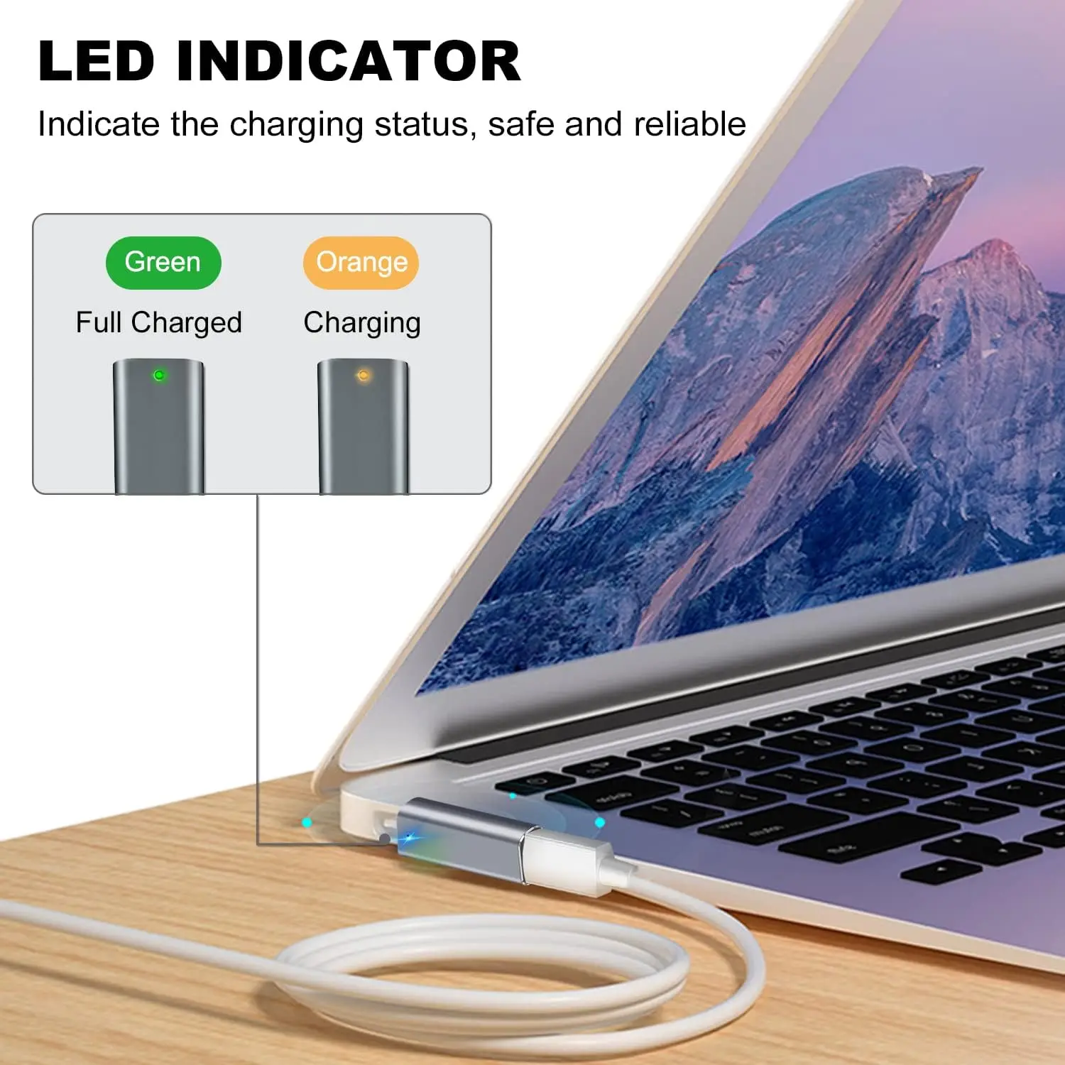 รูปสินค้า อะแดปเตอร์ชาร์จ USB-C 2 เทอร์มินัล ชาร์จเร็ว 100W PD สำหรับ MacBook Pro/Air