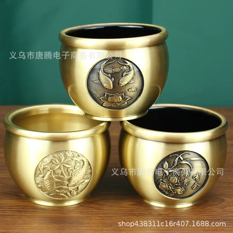 

Brass water tank cornucopia Lucky Baifu Home Furnishing Gold Toad Copper Pot Rich and Surplus piggy bank