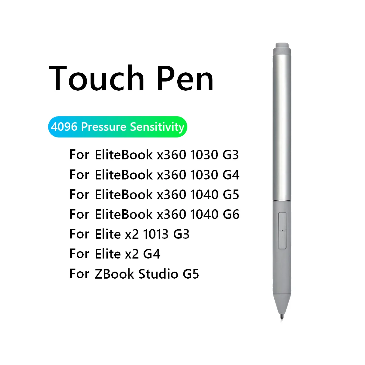 

4KL69AA Rechargeable Stylus Pen for HP EliteBook X360 1030 G2 G3 G4 G5 G6 G7 1040 Elite X2 1012 1013 Zhan X13 L04729-002