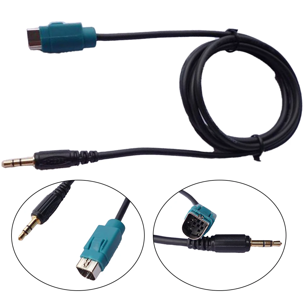 

Cable Car 3.5mm ABS Black Cable Adapter Parts AUX Jack Cable Accessories Brand New Durable High Quality Hot Sale