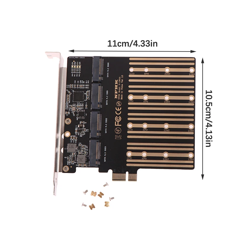 PCIE to M2 어댑터 확장 카드 라이저, PCI Express X1 3.0 4 포트 B 키, M.2 NGFF SATA SSD 어댑터, PCI-E M.2 어댑터, 신제품