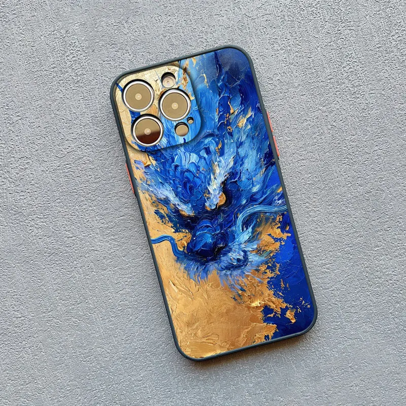Goldene Chinesische Drachen-Handyhülle für iPhone 17 16 Pro Max 11 12 13 14 15 Pro Max Mini 16 14 X XR XS 15 14 Plus Stoßfeste Schutzhülle – Detail 5