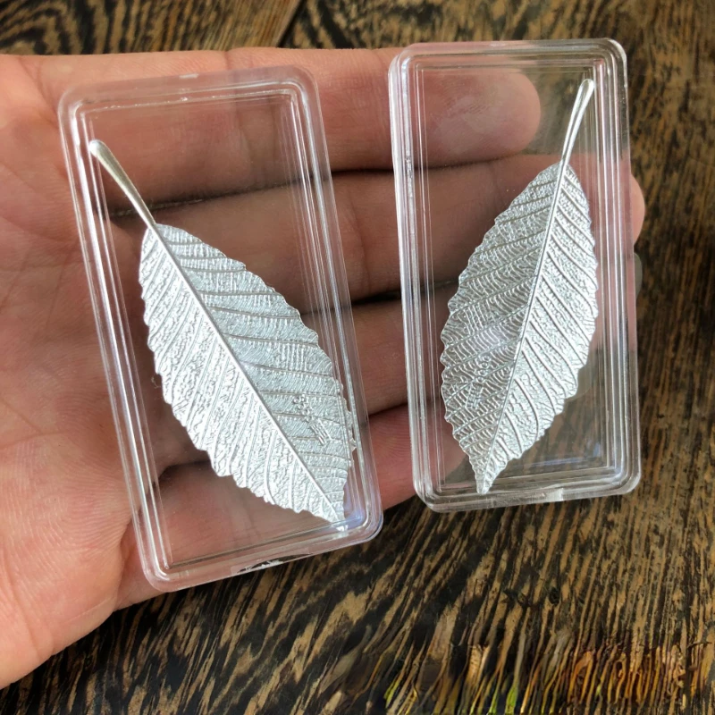 Muy Bien 1pcs Sterling Silver 999 Leaves Tea Brewing Artifact Softening Water Quality Reusable Tearoom Tea Set Accessories Gifts