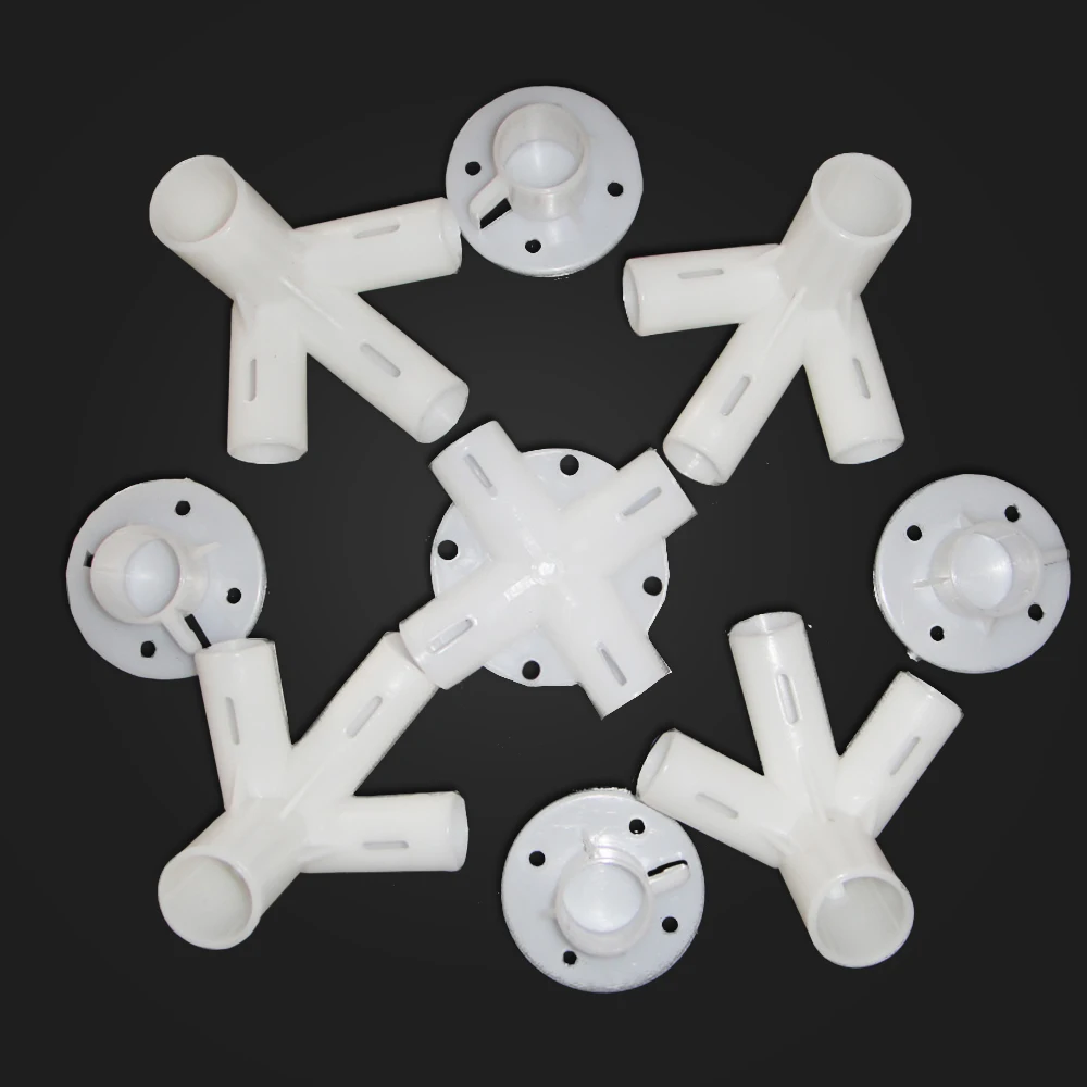 9 Pcs/set Spare Parts Feet Corner Center Connector Degree Tee Connector PVC  Pipe Fitting DIY Tent Fixed Fittings - AliExpress