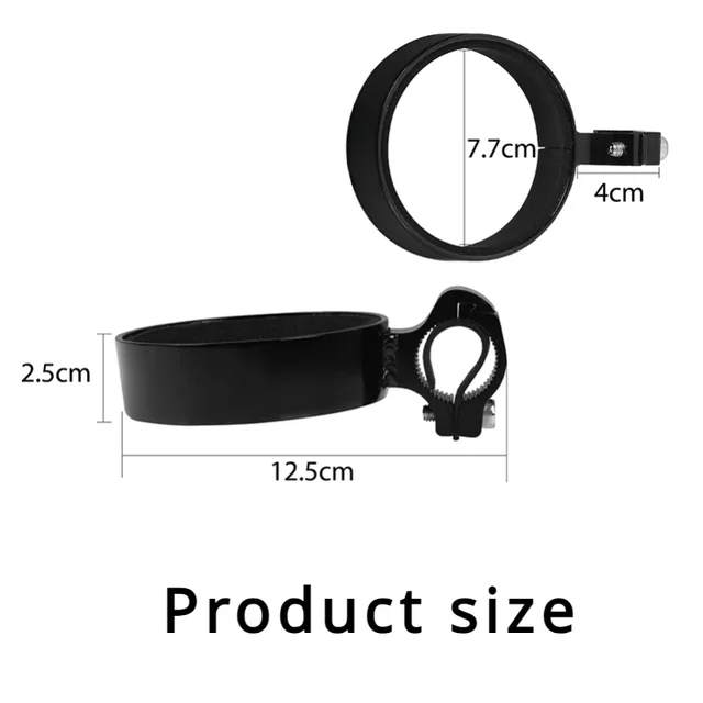 Outdoor Cycling Cup Holder Aluminum Alloy Bike Coffee Drink Cup Handlebar Mount Stand Utility Bicycle Riding Water Bottle Cage 4