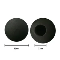 6Pcs 50mm Soft High Tenacity Lightweight EVA Electric Muscle Massager Replacement Head Massage Gun Ball Head Accessories Black 1