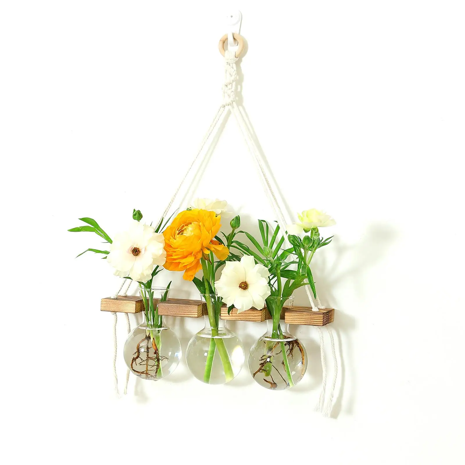 Wall Hanging Planter Flower Pot Wooden Frame Home Office Garden Wall Hanging Planter Flower Pot Wooden Frame Home Office Garden