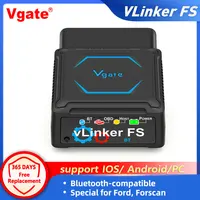 Vgate vLinker FS ELM327 Bluetooth for Android/ IOS For Ford FORScan HS MS CAN ELM 327 OBD 2 OBD2 Car Diagnostic Scanner Tools 1