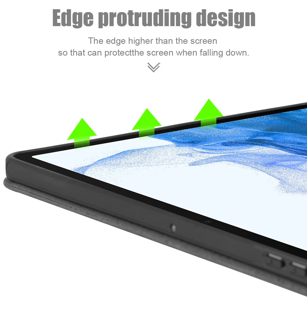 Ardissi Microfibra PU Couro Flip Sleeve Tablet