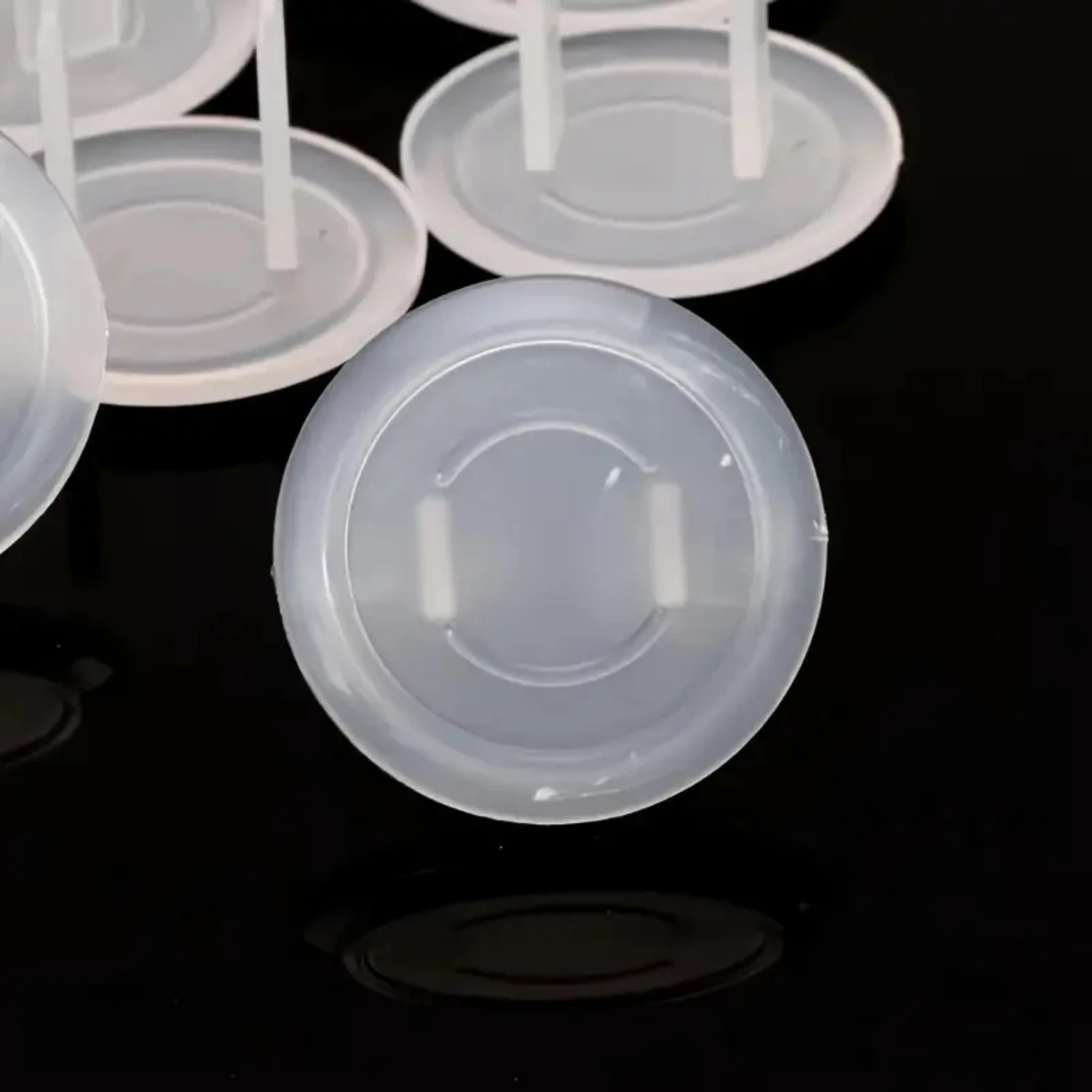 Enhanced Safety Electric Shock Proof Transparent Protective Sleeve for Children-10pcs Durable 2-hole 2-phase Power Socket Cove