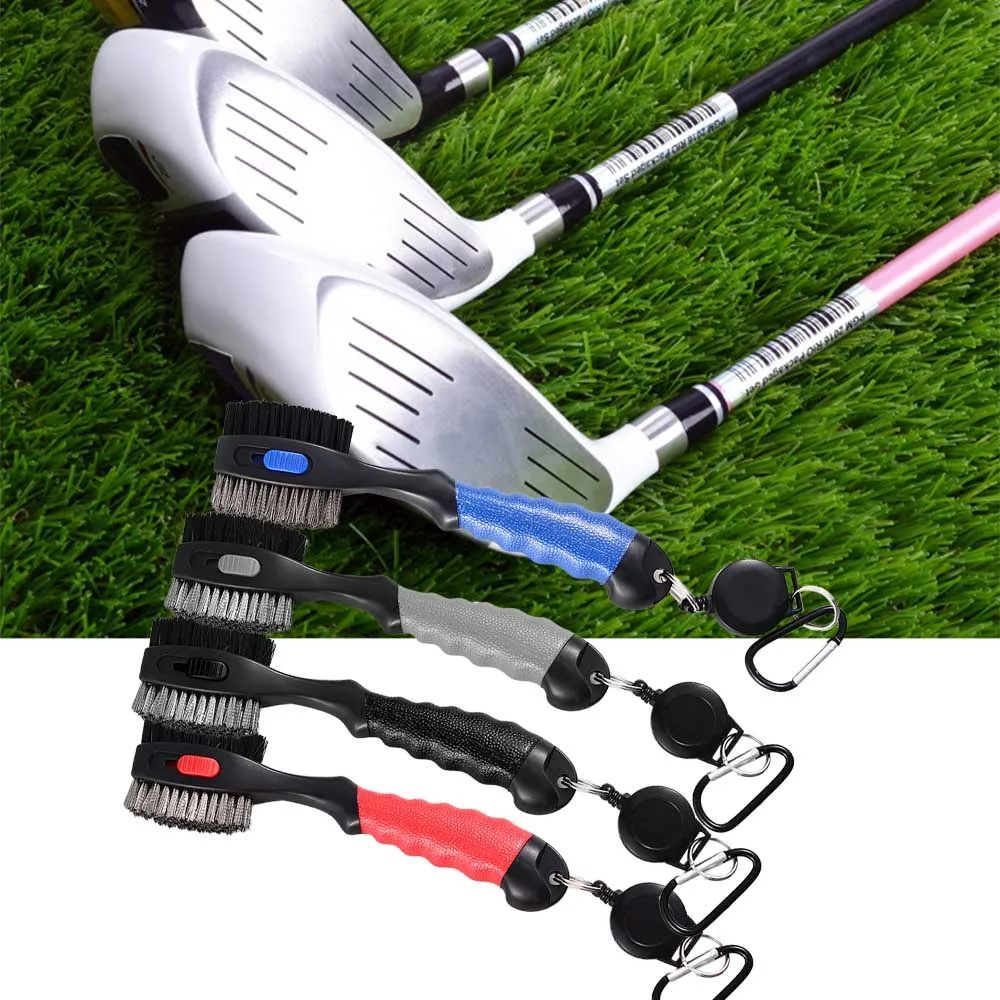1pc Durable Golf Club Cleaning Brush Golf Groove Double Sided Bristles
