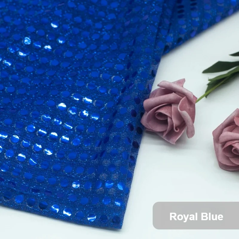 Sparkling Colorful 6mm Sequin Mesh Fabric for Weddings, Events & DIY Projects