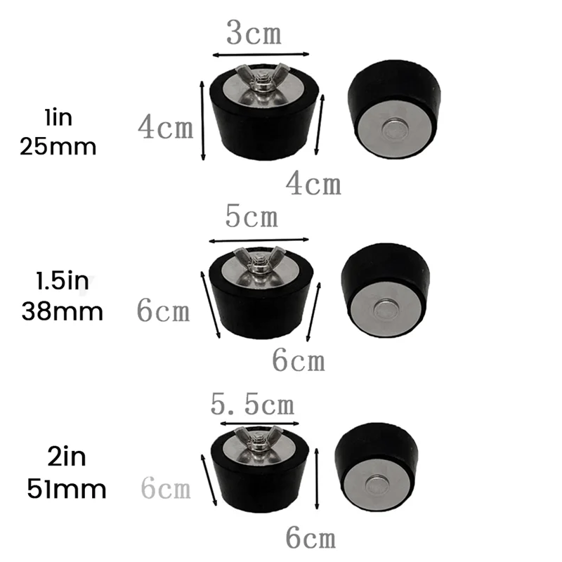 Plugue Piscina BESARME 3.8cm A 5cm - Aço Inoxidável - Inverno