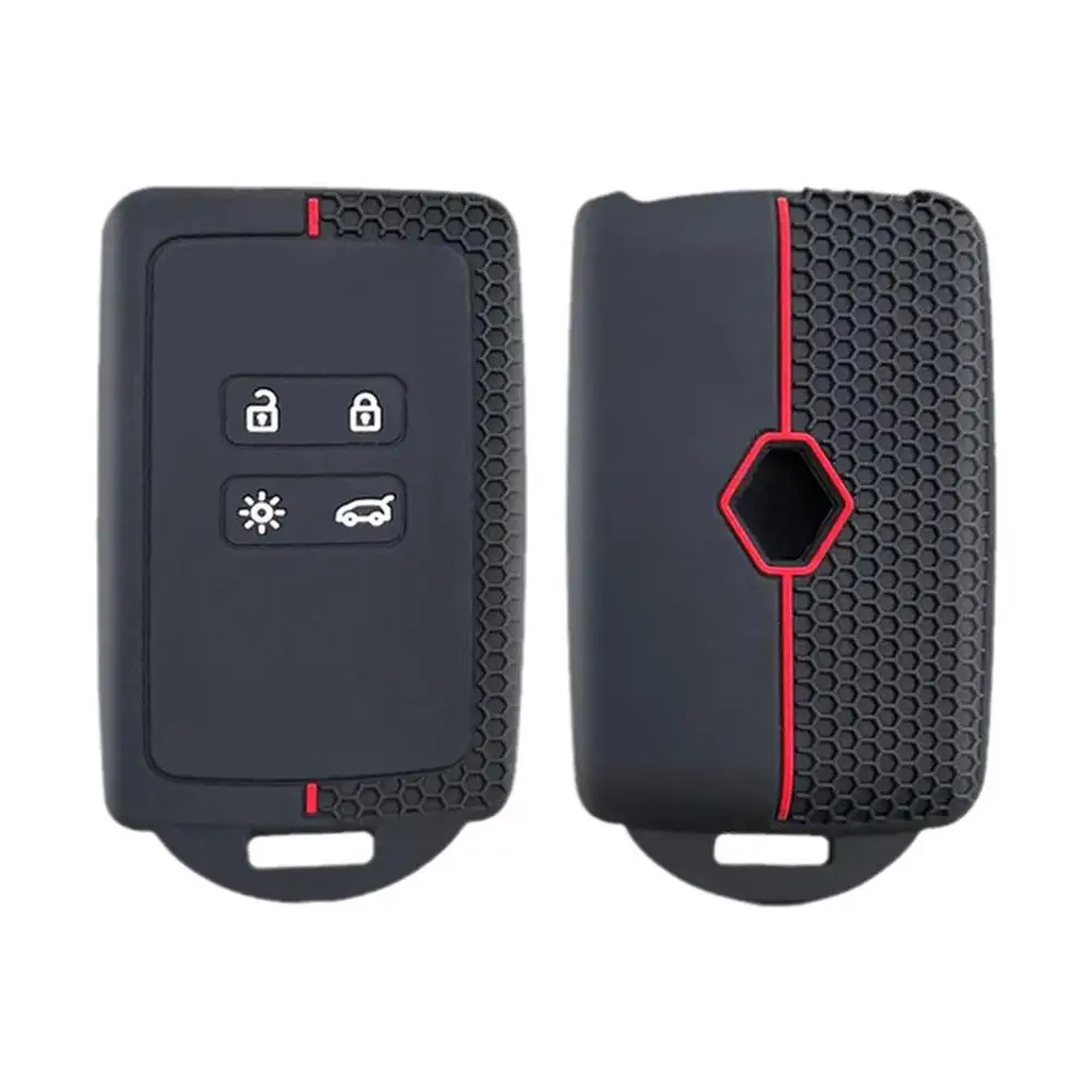 1pc Silicone Key Case Cover For Renault Austral Kadjar Clio Megane Captur Arkana Koleos Zoe Scenic Dacia Sand