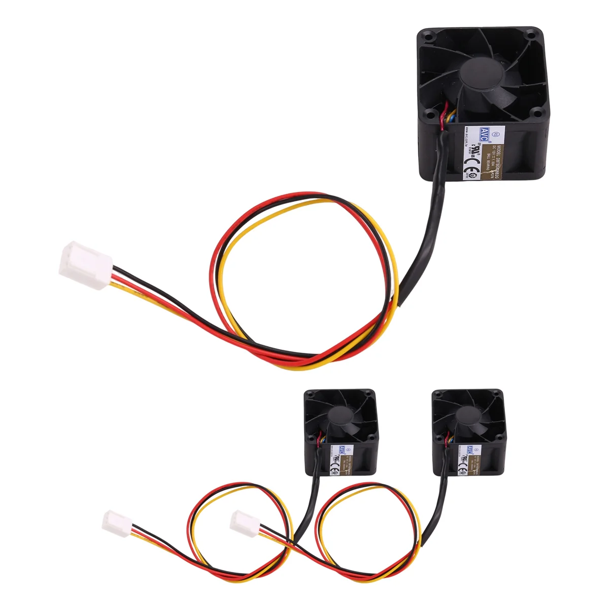 ABAN 3Pcs 4028 12V 1A DBTB0428B2G 고속 서버 팬 40x40x28mm 이중 볼 베어링 4선 PWM