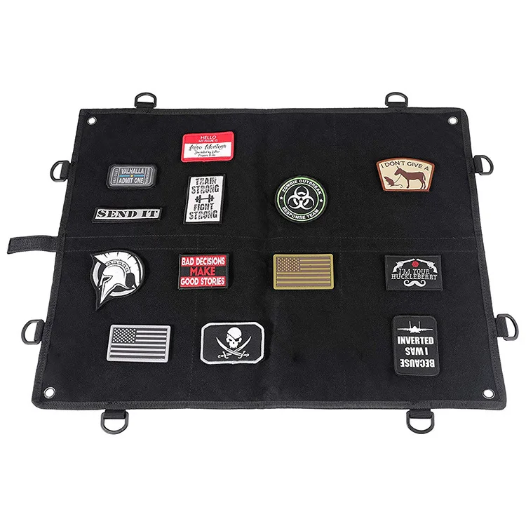 Badge Display Board Wall Hanging Decoration Medal Display Cloth Oxford Cloth Tactical Badge Velcro Storage