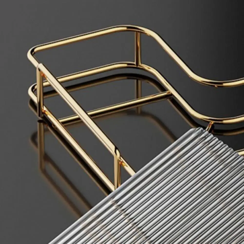 Bathroom Storage Rack Durable Convenient Space-saving Corner Shower Rack Easy To Clean Metal Scratch-resistant Bathroom Shelf 5