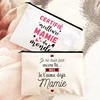 Best Grandma In The World Print Makeup Bag Travel Neceser Toiletry Pouch Pregnancy Announcement Zipper Cosmetic Bags Mamie Gifts 1