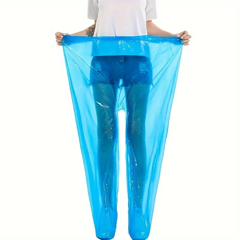 One-Size Fits All Transparent Rain Pants PE Material Perfect for Travel & Outdoor Adventures Enlarged Thickened and Lengthened