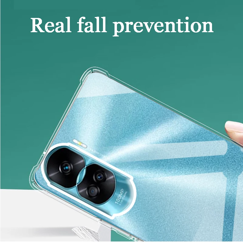 Custodia Morbida TPU + Vetro Temperato Per Honor 90 Lite - Antiurto E Antigraffio (DOU5)
