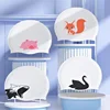 Universal Swimming Caps for Adult Children Ear Protection Silicone Swimming Cap Printing Cute Cartoon Swim Cap Pool Accessories 1