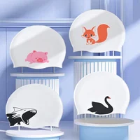 Universal Swimming Caps for Adult Children Ear Protection Silicone Swimming Cap Printing Cute Cartoon Swim Cap Pool Accessories 1