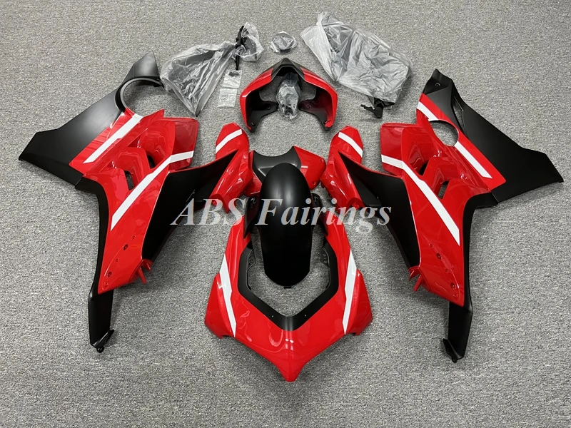 

4Gifts New ABS Whole Motorcycle Bike Fairings Kit Fit For DUCATI V4 V4S V4R 2018 2019 2020 2021 2022 Bodywork Set Custom Red