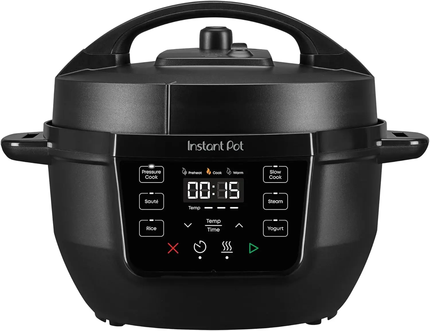 4QT RIO Mini 7-in-1 Multi-Cooker, Pressure Cooker, Slow cook, Sauté, Steam, Rice Maker, Yogurt, & Warmer, Black, 4 Quarts