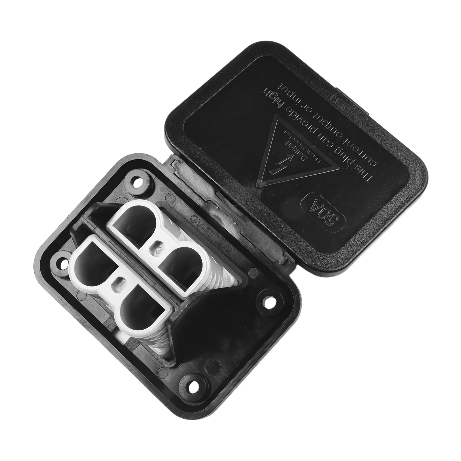 1 Set 50A 600V Twin Dual Flush Mount Bracket For Ander-Plug Connector Flush Mounts For Electric Vehicles Power Distribution