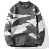 2023 Autumn Men Casual Sweater Cloud Pattern Cute Couple Sweaters Round Neck Long Sleeve Male Knitted Sweater Harajuku Pullover 4