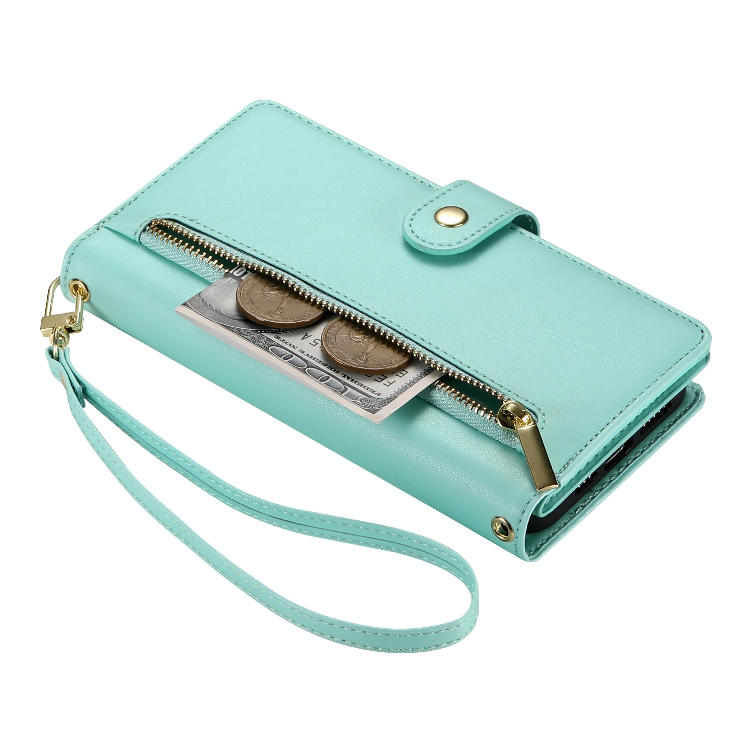 Crossbody Zipper Cards Solt Wallet Leather Case For Xiaomi Redmi Note 13 Pro Plus 12 13C POCO X6 5G Lanyard Bag Pocket Cover_voghion.com
