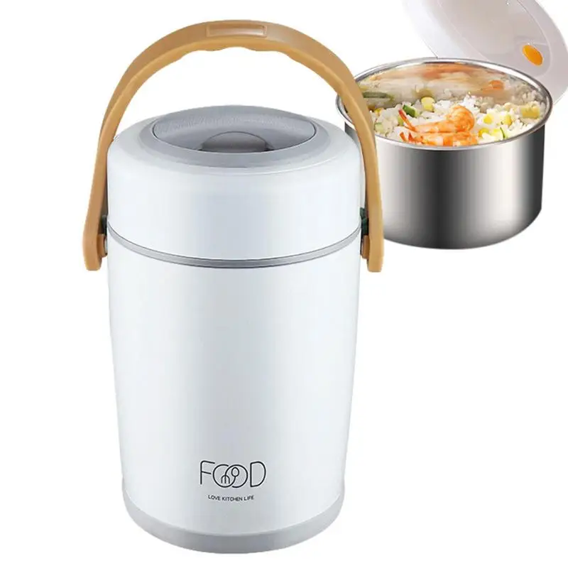 

Lunch Thermos Insulated Bento Lunch Multi-Layer Leak Proof Container Stainless Steel Portable Bento Container Insulation Lunch