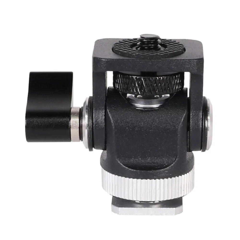 Tripod Ball Head Aluminium Alloy Mini Ball Head Tripod Mount 180 Degree Rotating Photographic Camera Head Mount Base Adapter For DSLR Camera