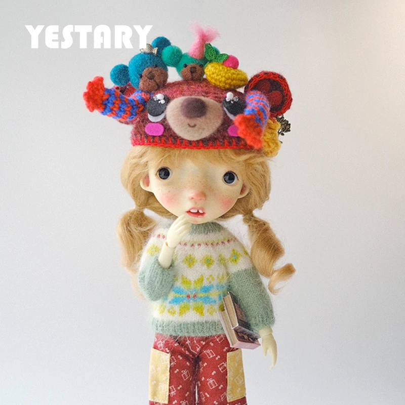 

YESTARY BJD Doll Accessories Blythe Dolls Clothes DIY Handmade Jumper Pants Felt Mohair Clothes Qbaby Hats Toys For Girls Gifts