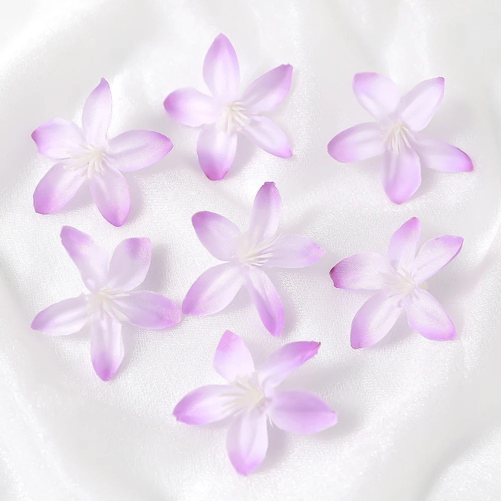 Five Star Artificial Flower Heads for DIY Home and Event Decoration