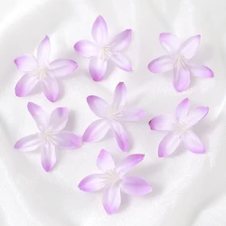 Five Star Artificial Flower Heads for DIY Home and Event Decoration (Purple)