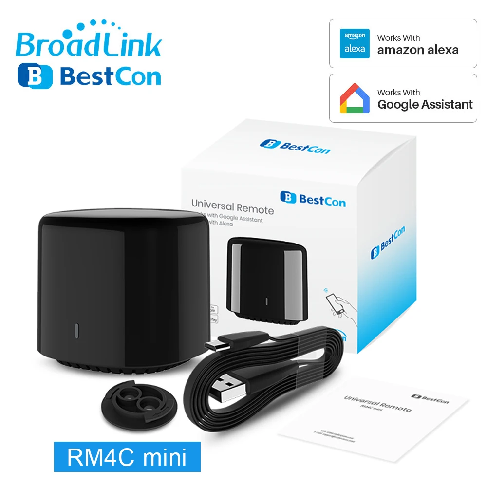 Broadlink Telecomando Universale Ir Wifi Smart Bluetooth Controle Bestcon Rm4C Mini Lavoro Alexa Google Home Assistant Domotica