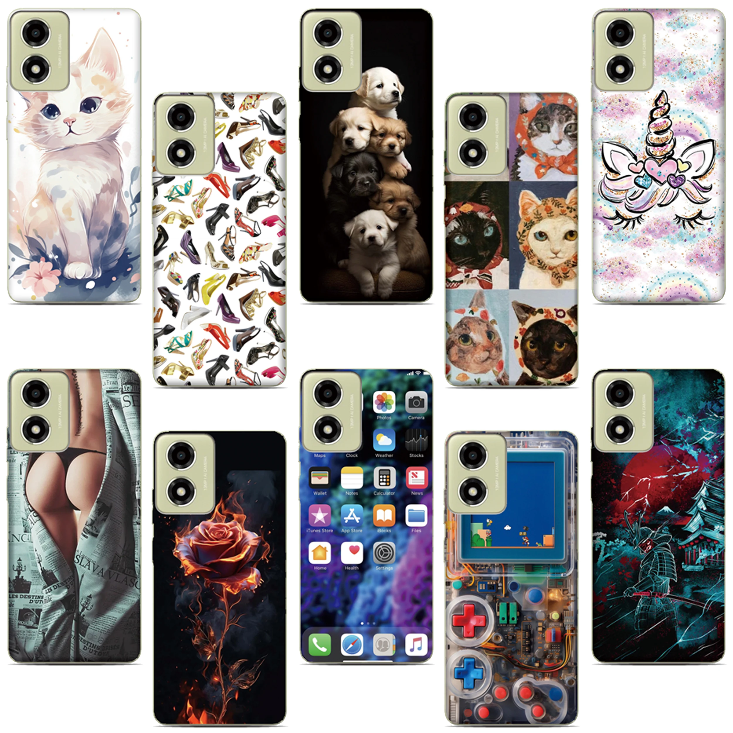 Funda De Teléfono Móvil Con Tapa De Pintura Para IPhone, Carcasa De Cuero PU Para IPhone 7 8