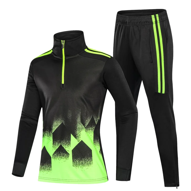 Winter Boys Soccer Tracksuit Warm Flecce Football Tracksuit Training Velour Plus Size Kid's Jackets