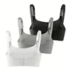 3 PCS Set Breathable Front Open Nursing Bra Maternity Underwear Pregnancy Bra Full Cup Wireless Comfortable Breastfeeding Bra 2