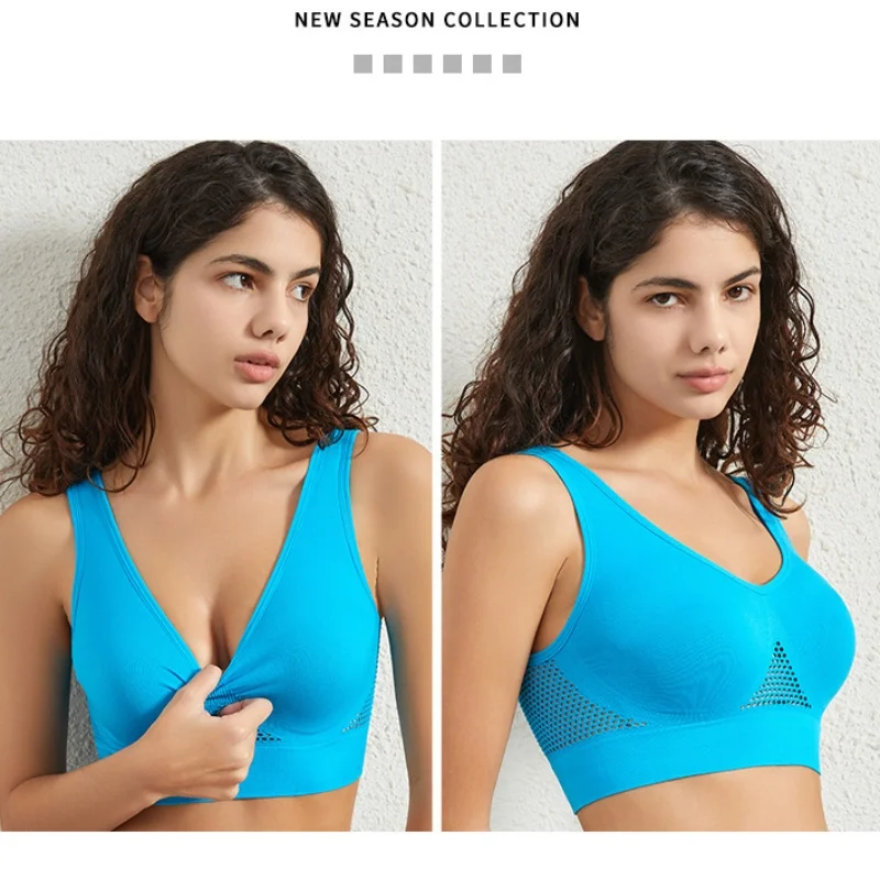 Seamless Wireless Push-Up Sports Bra