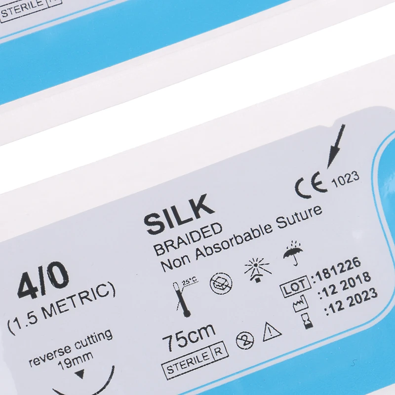 12 Teile/satz 2.0/3.0/4,0 Dental Chirurgische Nadel Seide Medizinische Gewinde Naht Chirurgische Praxis Kit – Detail 19