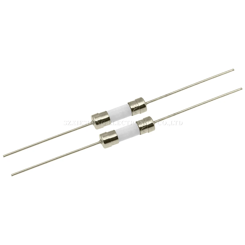 Fast Blow Slow-Blow Ceramic Tube Fuse with Lead Wires 0.5A 1A 1.5A 2A 2.5A 3A 4A 5A 6.3A 8A 10A 15A 20A 25A 30A 250V 10PCS 5*20MM