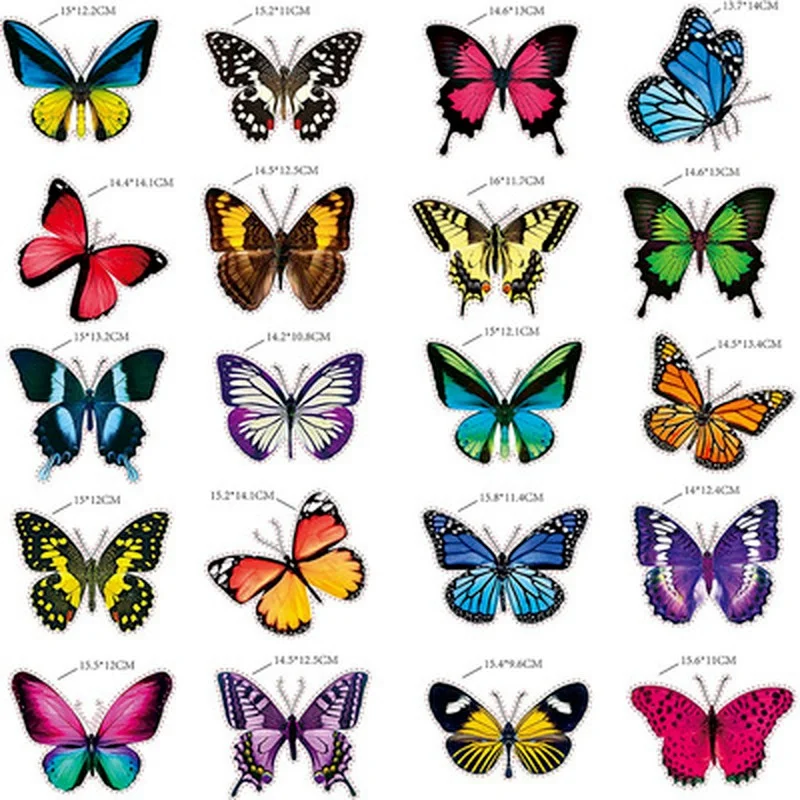 20PCS Butterfly Window Stickers Wall Stickers