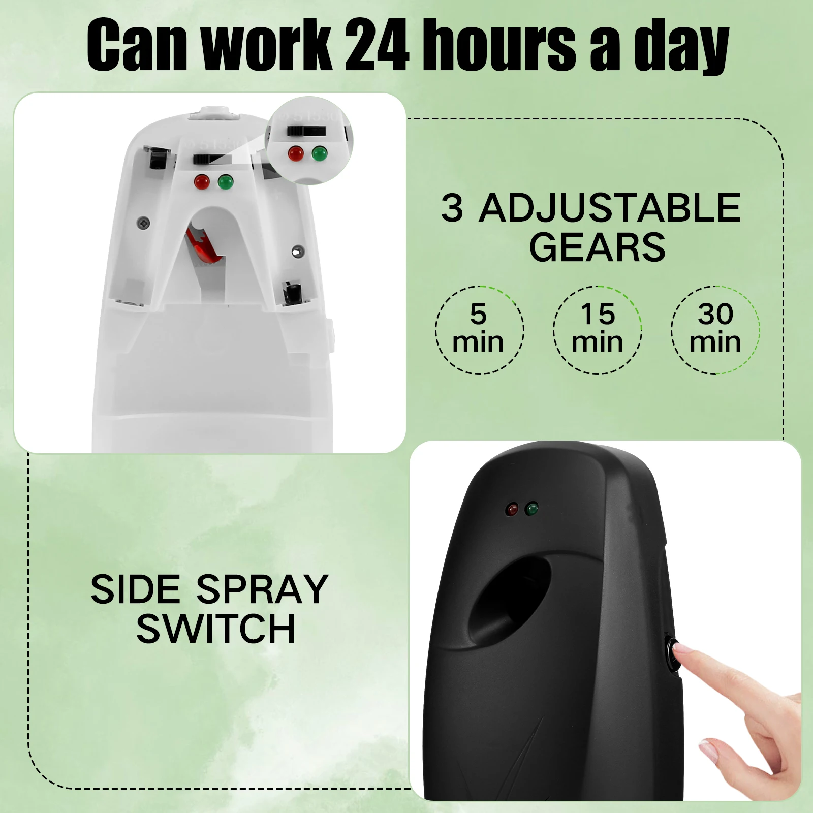 2 قطعة موزع معطر الهواء المثبت على الحائط 300 مللي...