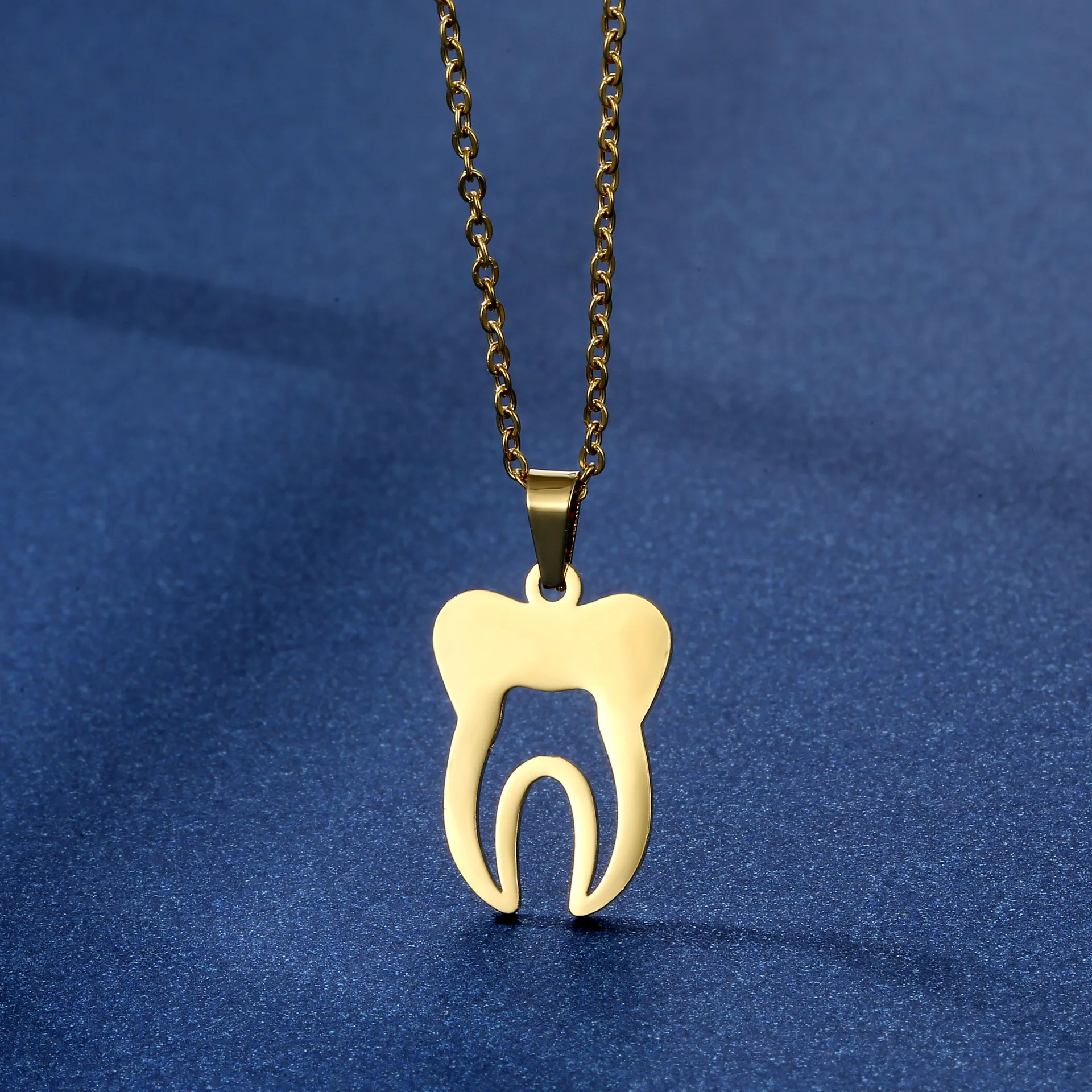 Fashion Dental Tooth Pendant Necklace Earring Jewelry Sets